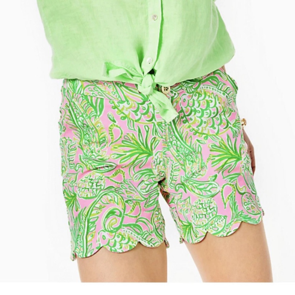 Lilly Pulitzer 7" Darci Knit Short Mandevilla Baby Fins & Flippers